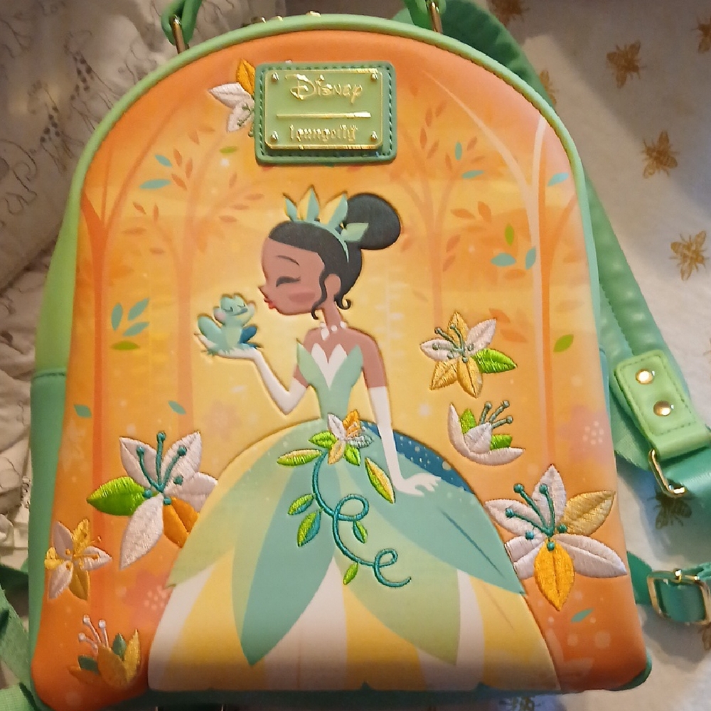 Loungefly Disney Princess Backpack - Green and Yellow